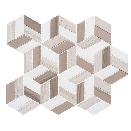 Andova Tiles ANDOVA TILES Tesselate 1" x 2" Natural Stone Mosaic Wall Floor Use Tile ANDTES564